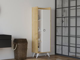 Hanah Home Ilgım Armario Multiusos Roble y Blanco